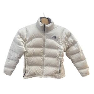 The North Face Nuptse 700 Down Puffer Jacket White Womens Large FYG7